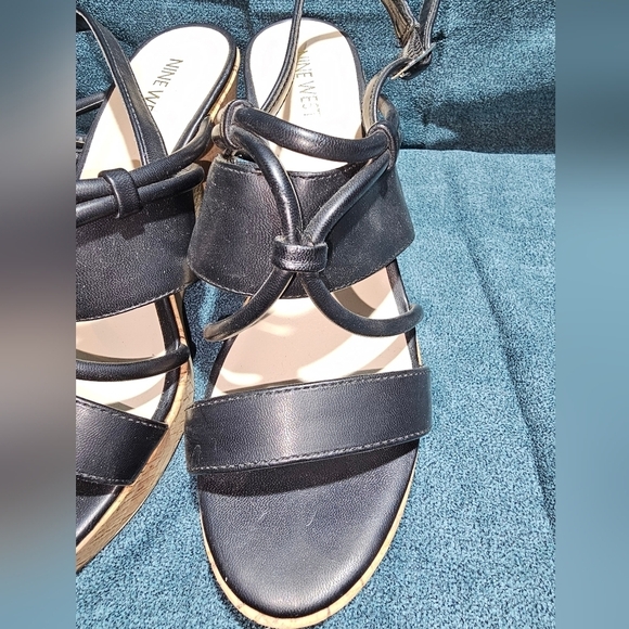NINE WEST wedge heeled sandals 9.5 - Picture 5 of 5